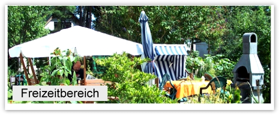 Freizeitbereich im Garten